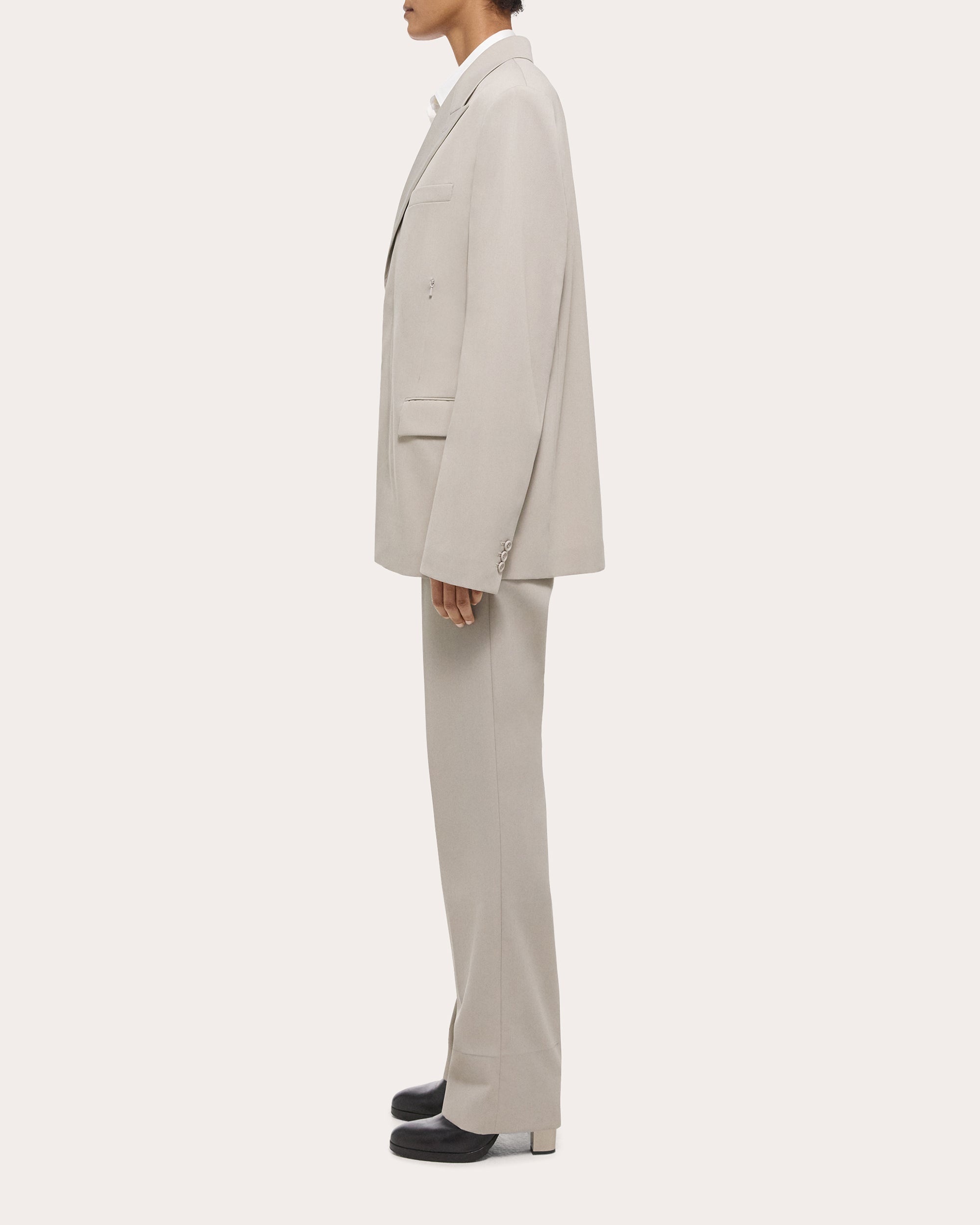 Boxy Wool Blazer - 3