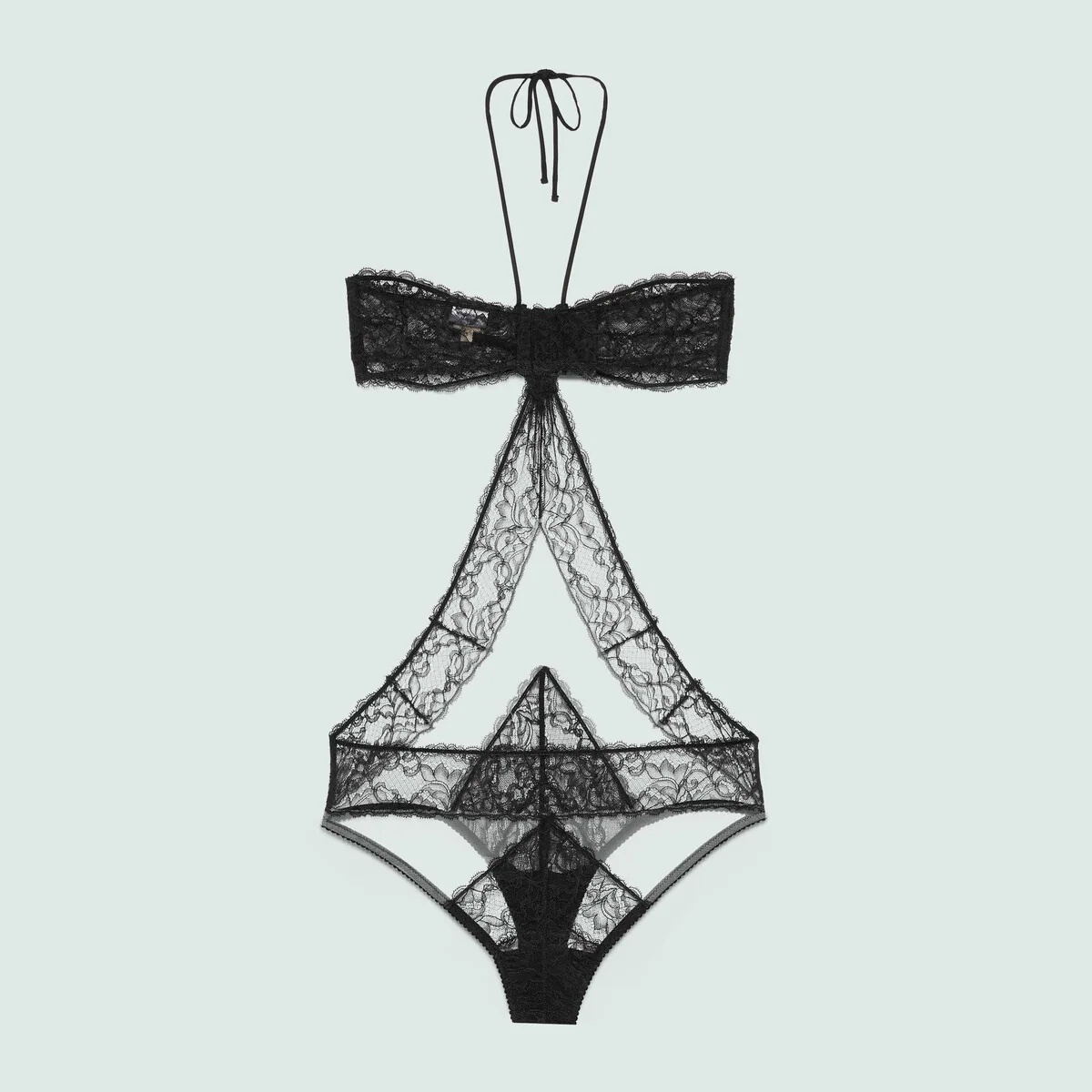 Lace tulle bodysuit - 5