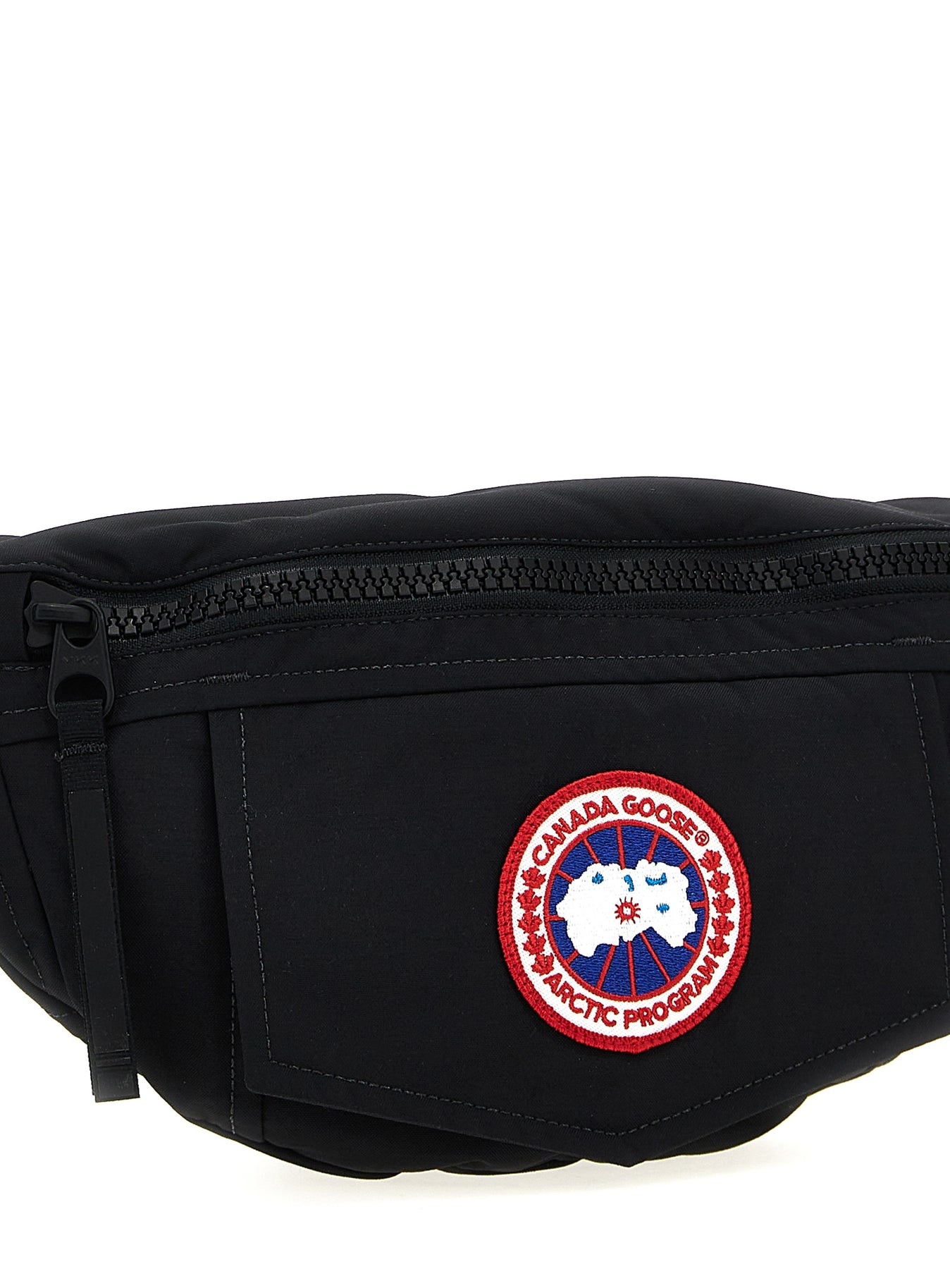 Canada Goose Logo Patch Fanny Pack Crossbody Bags Black