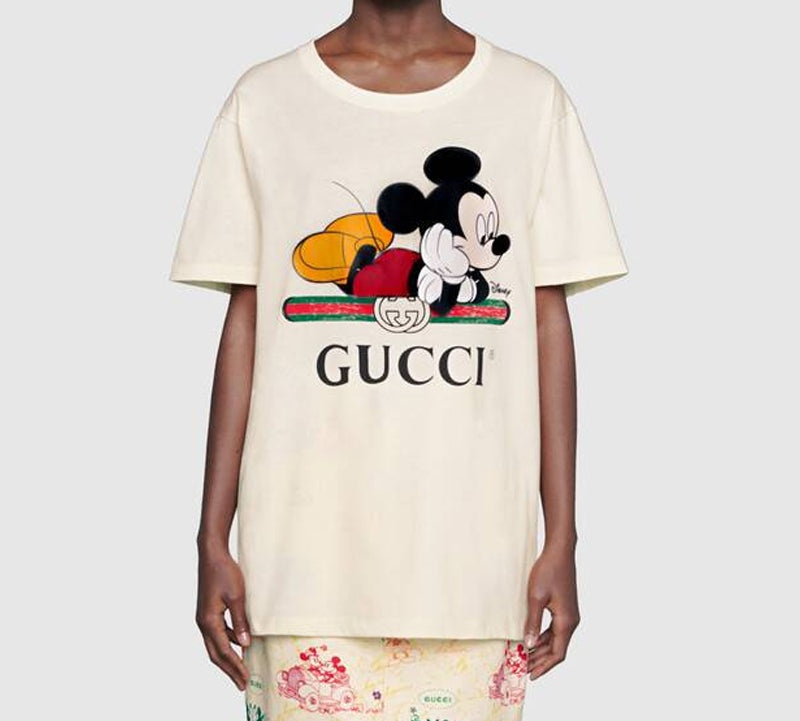 (WMNS) Gucci x Disney Mickey Mouse Logo Short Sleeve 492347-XJB7W-9756 - 3