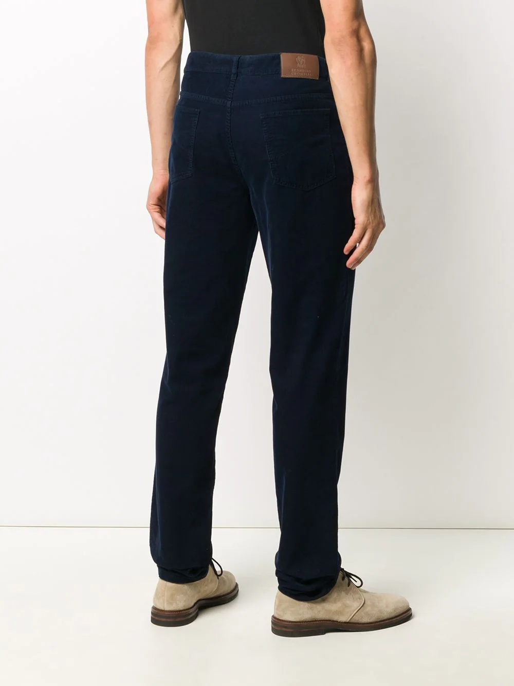 straight leg corduroy chinos - 4