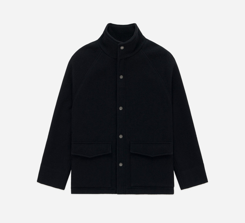 Welding Jacket - Black Melton Wool 1