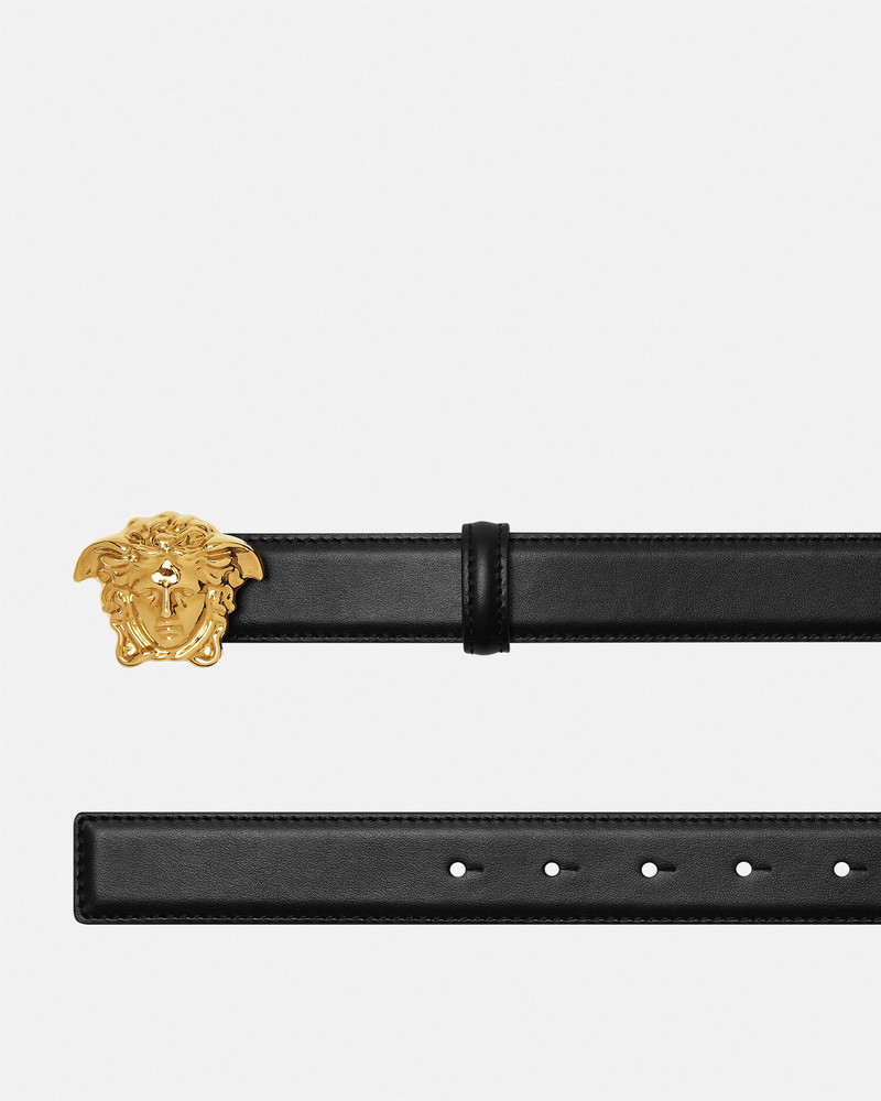 VERSACE La Medusa Leather Belt 3 cm outlook
