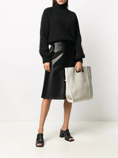 Maison Margiela textured leather tote outlook