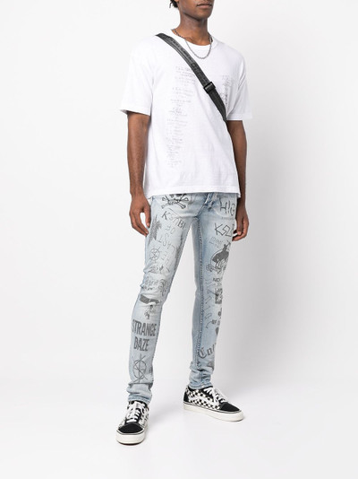 Ksubi Van Winkle graphic-print skinny jeans outlook