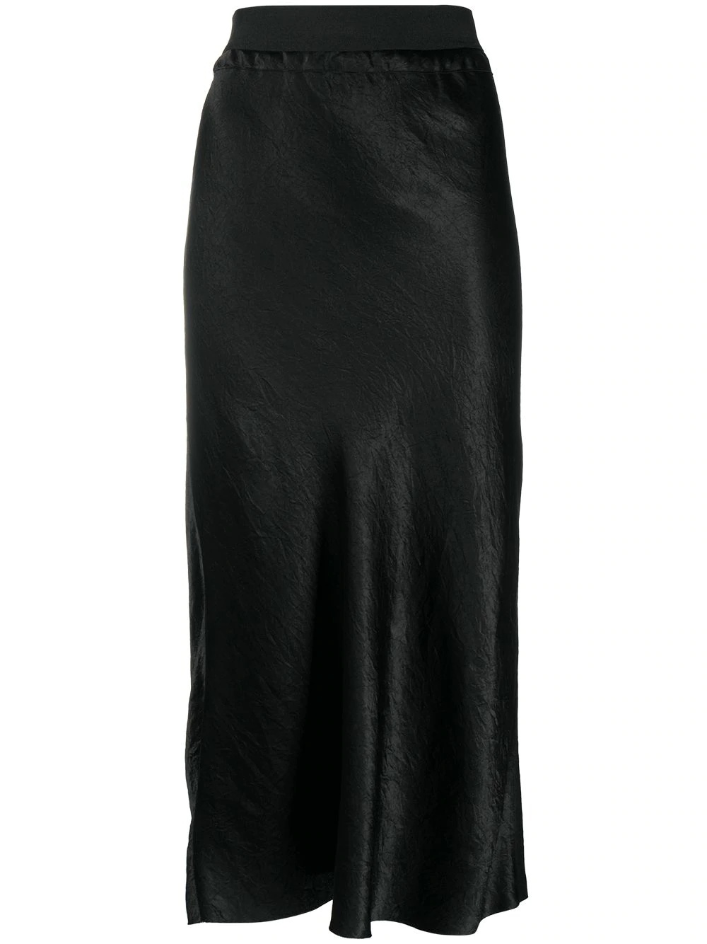 midi-length crease skirt - 1