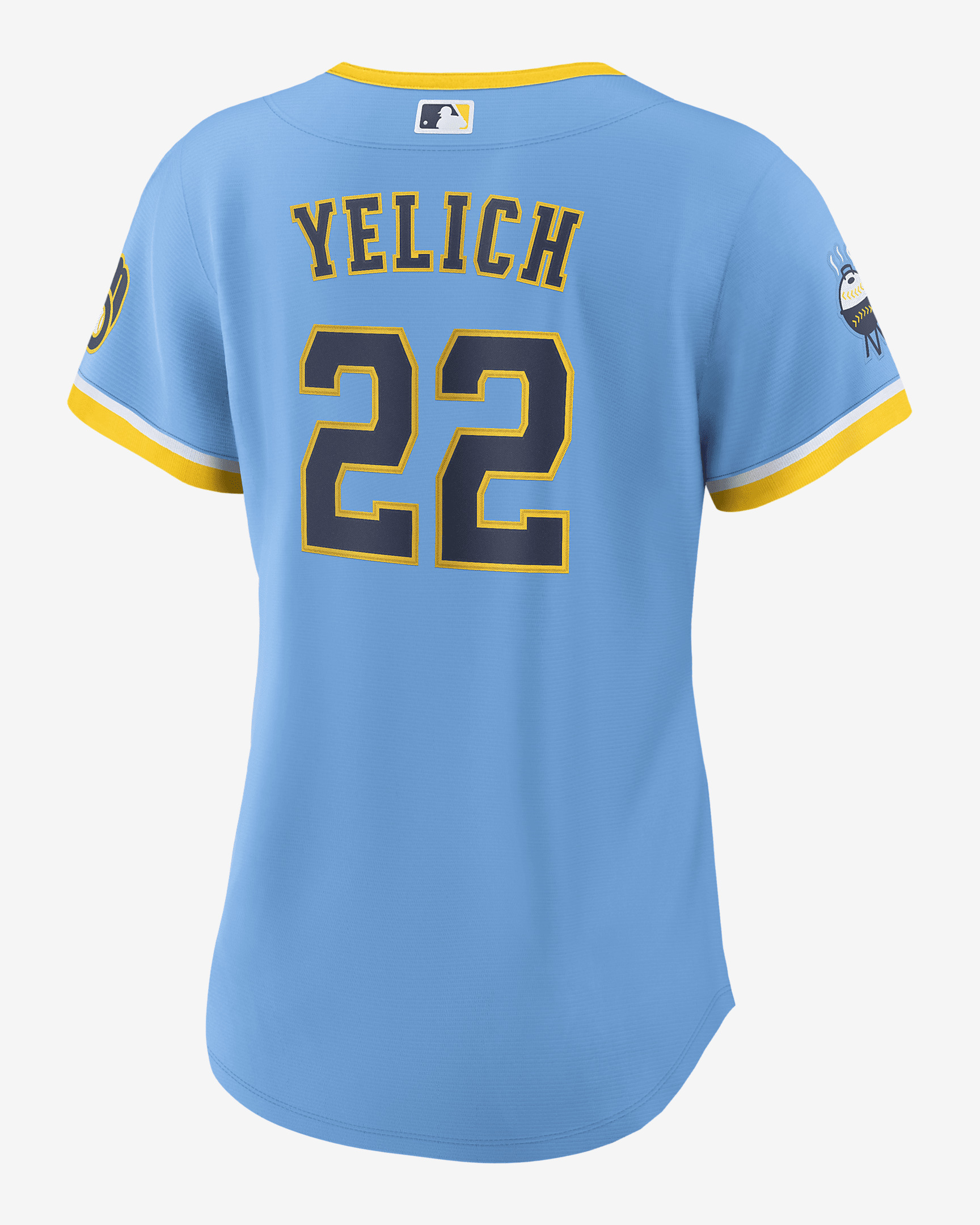 MLB Milwaukee Brewers City Connect (Christian Yelich) Women's Replica Baseball Jersey - 2