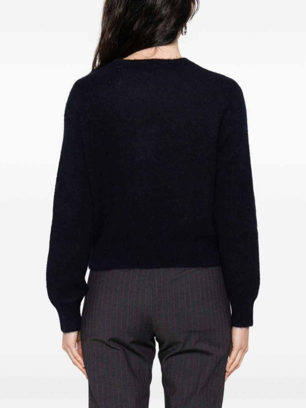 fine-knit button-up cardigan - 4