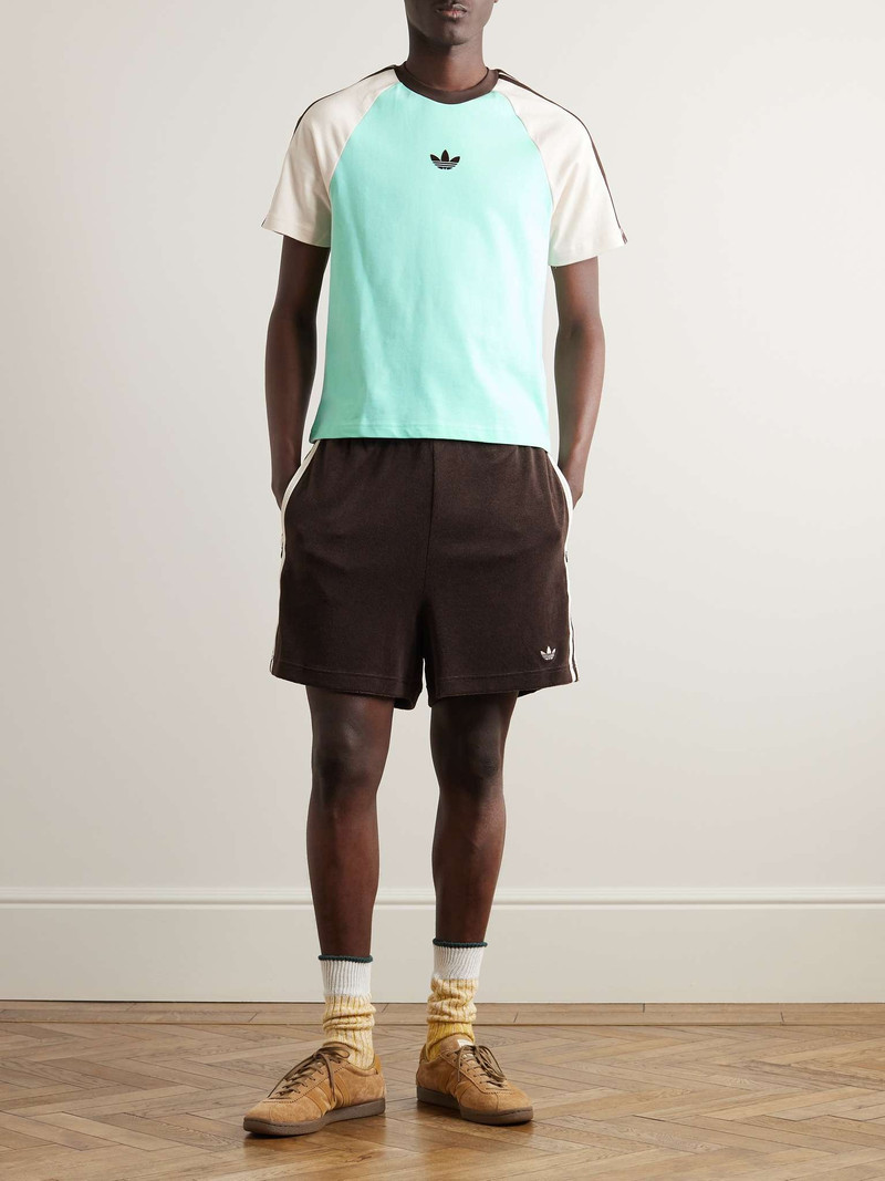 adidas + Wales Bonner Logo-Embroidered Striped Cotton-Jersey T-Shirt outlook