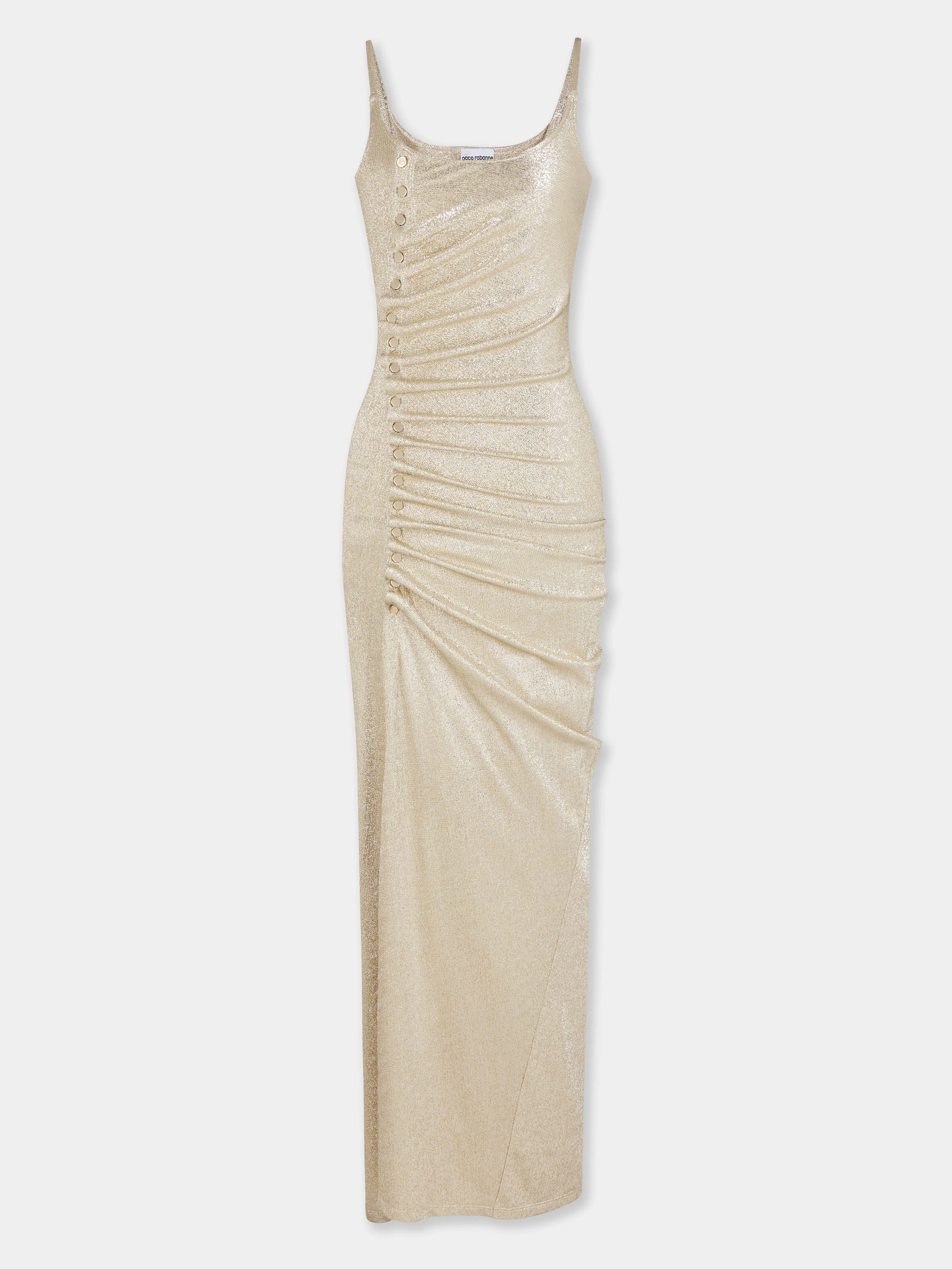 GOLD LONG DRESS IN LUREX - 1