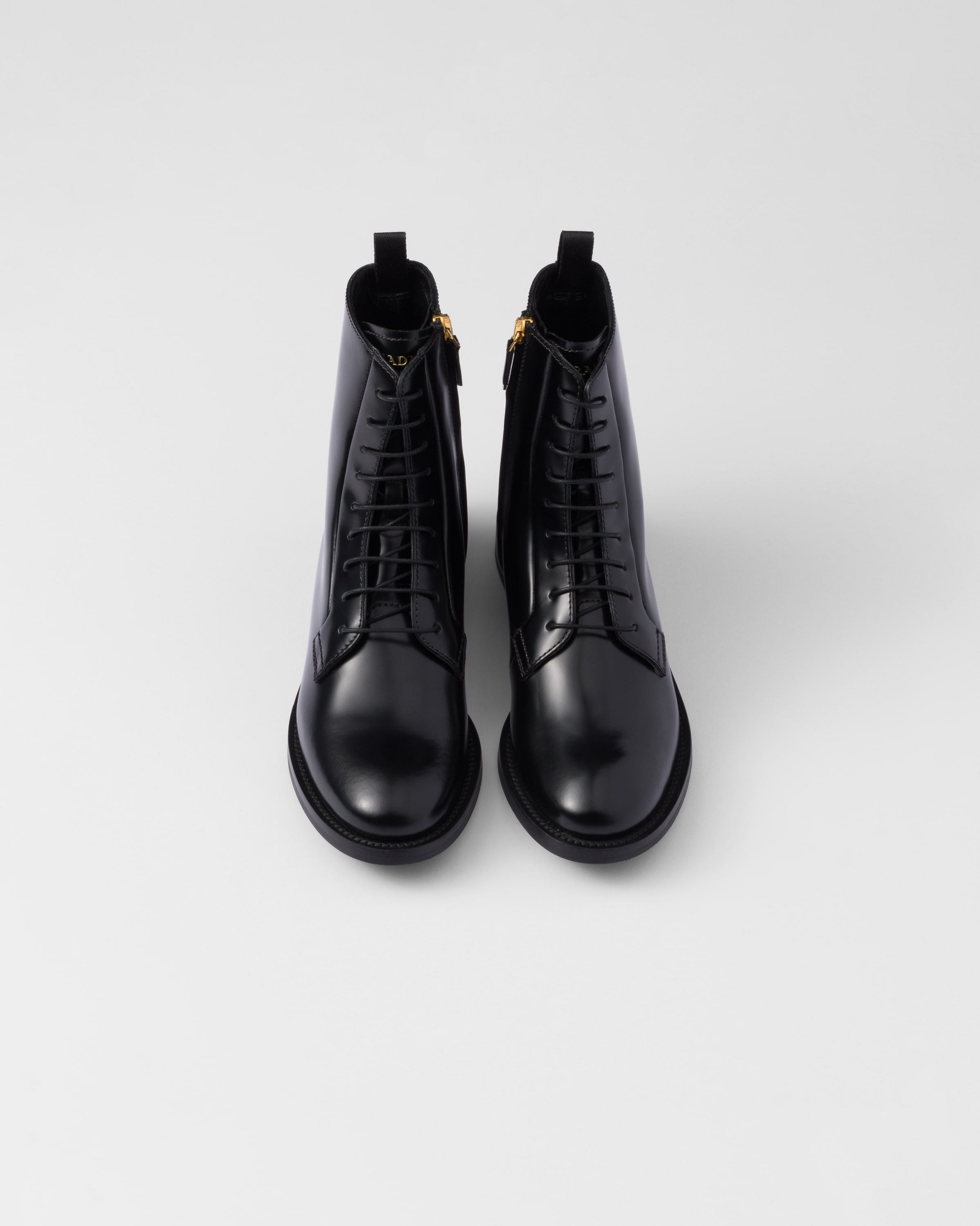 Brushed leather ankle boots - 3