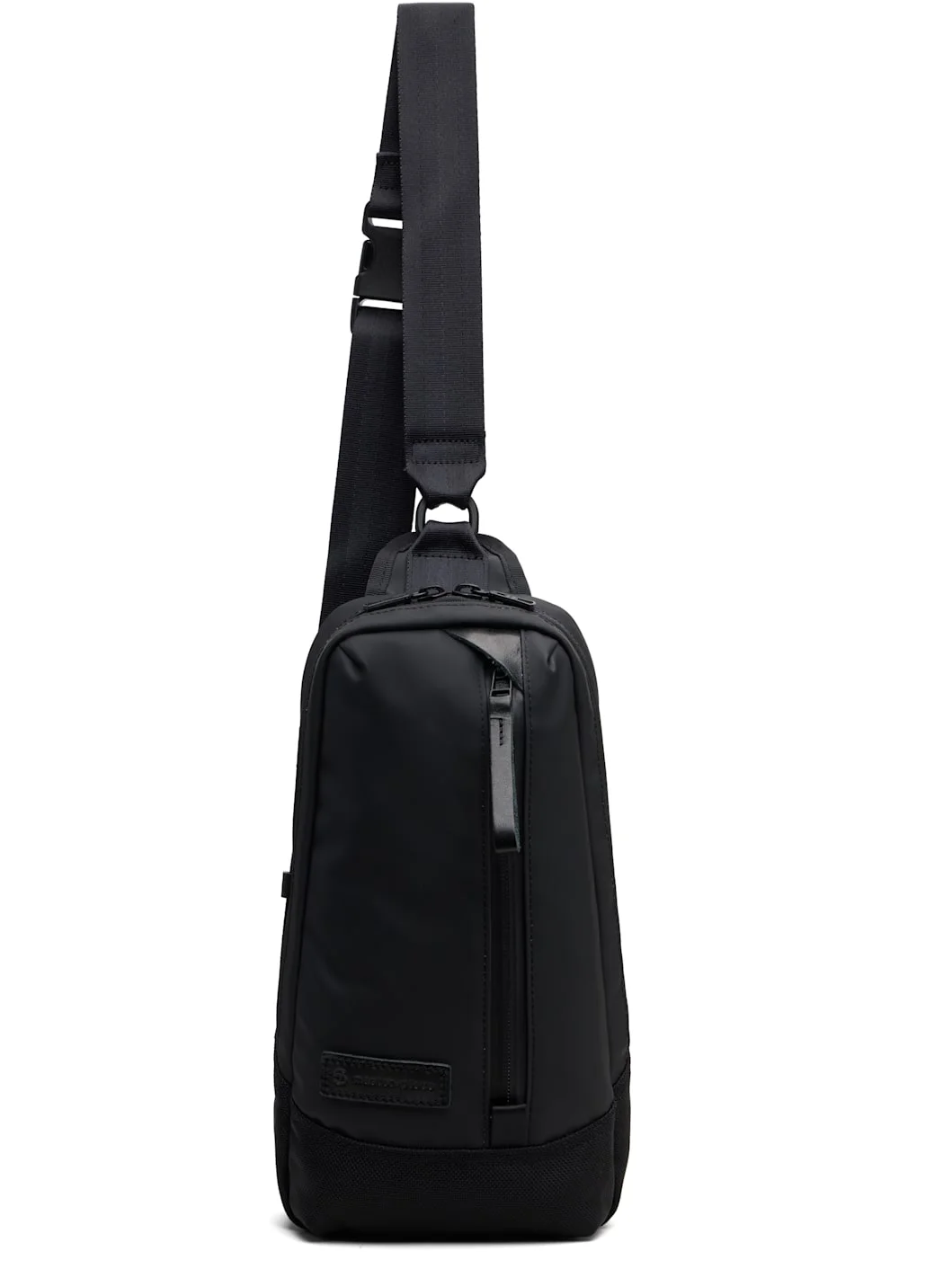 Black Slick Leather Ver. Sling Bag - 1