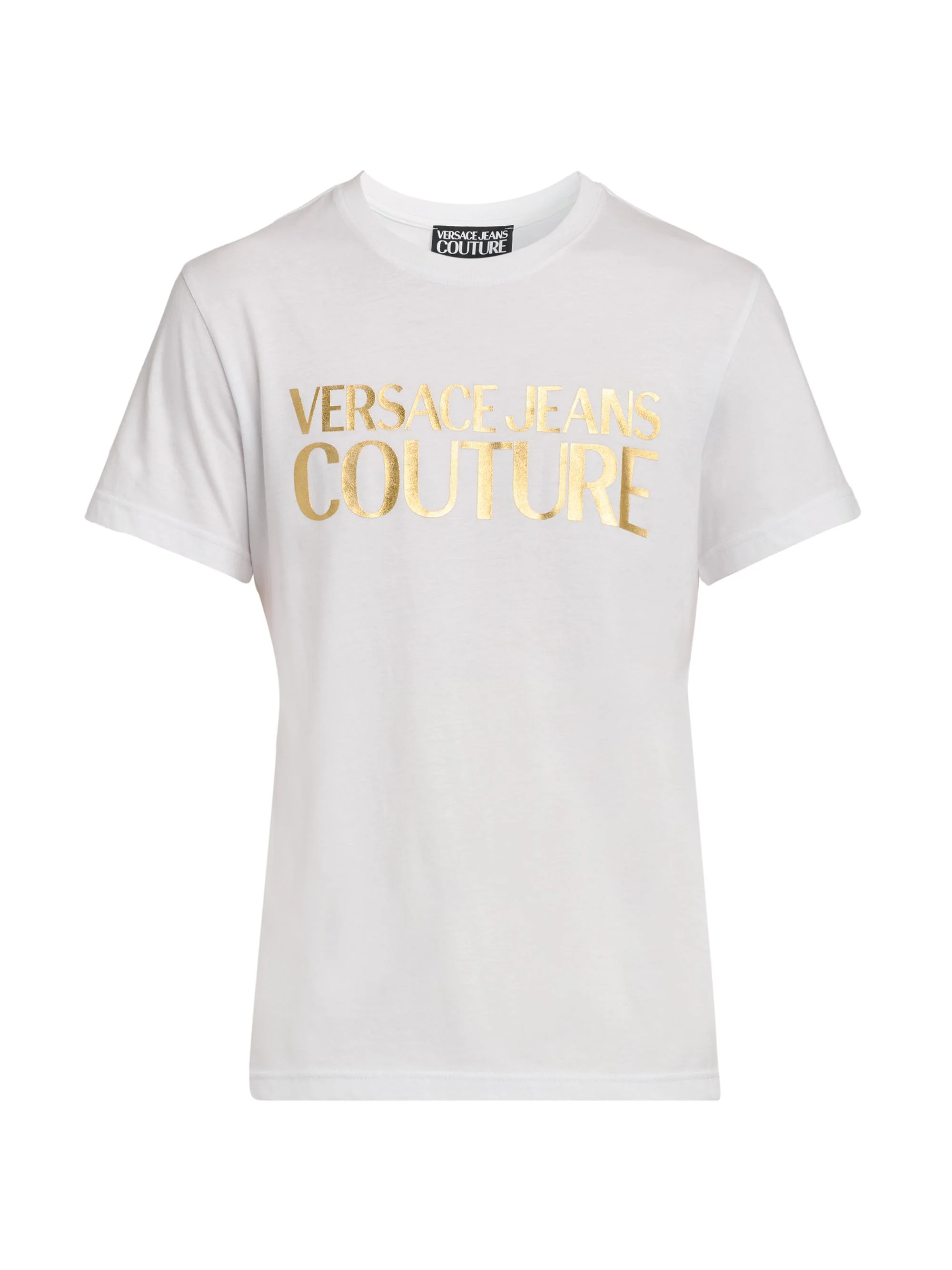 Men's Logo Stretch-Cotton Crewneck T-Shirt - White Gold - 1