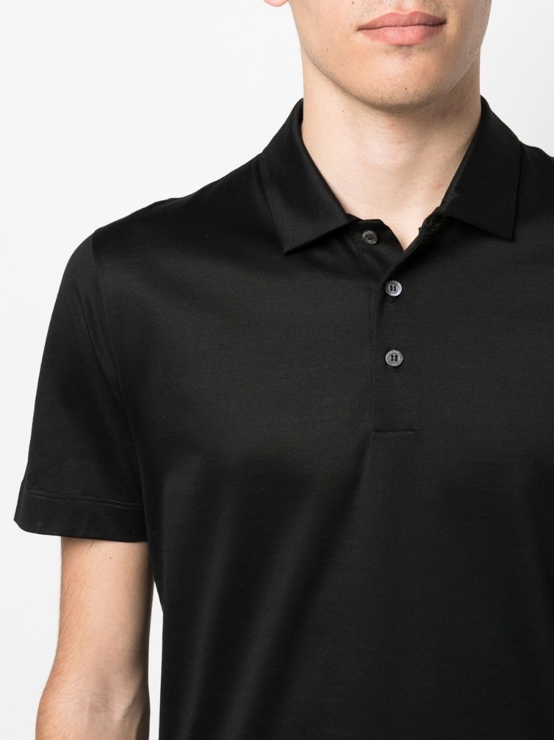 button-placket detail polo shirt - 5