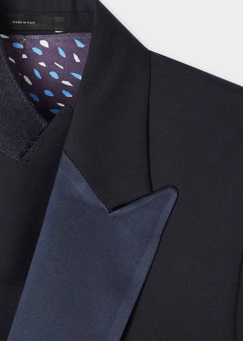 Paul Smith Dark Navy Wool-Mohair Double-Breasted Evening Suit outlook