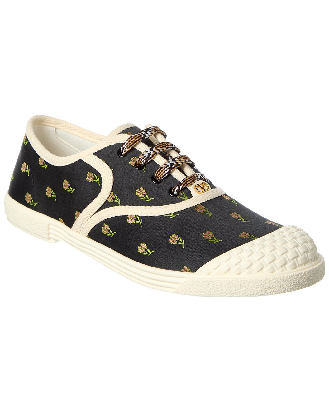 Valentino Bay By Bay Floral Canvas Sneaker - 1