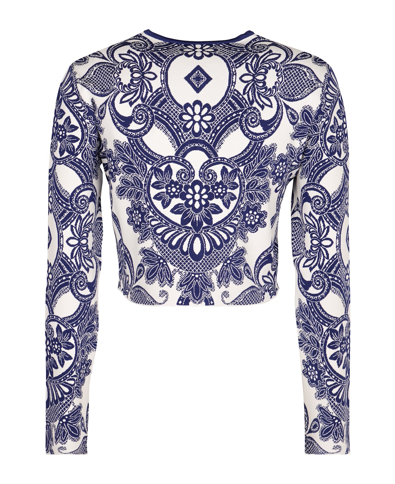 Jacquard Knit Cardigan - 2
