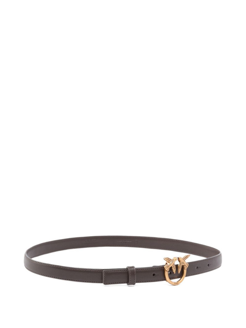 PINKO bird-buckle leather belt outlook