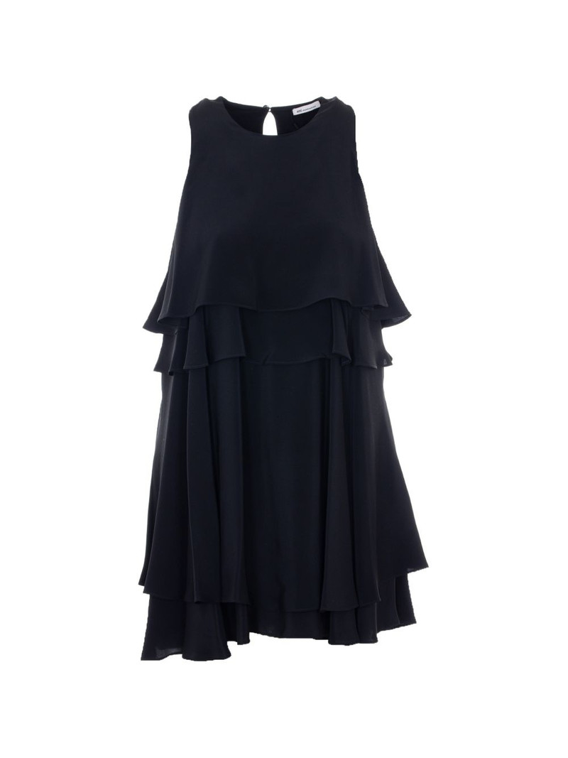 ruffled round-neck mini dress 1