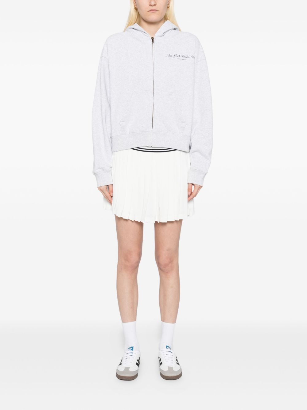 printed cotton hoodie - 2