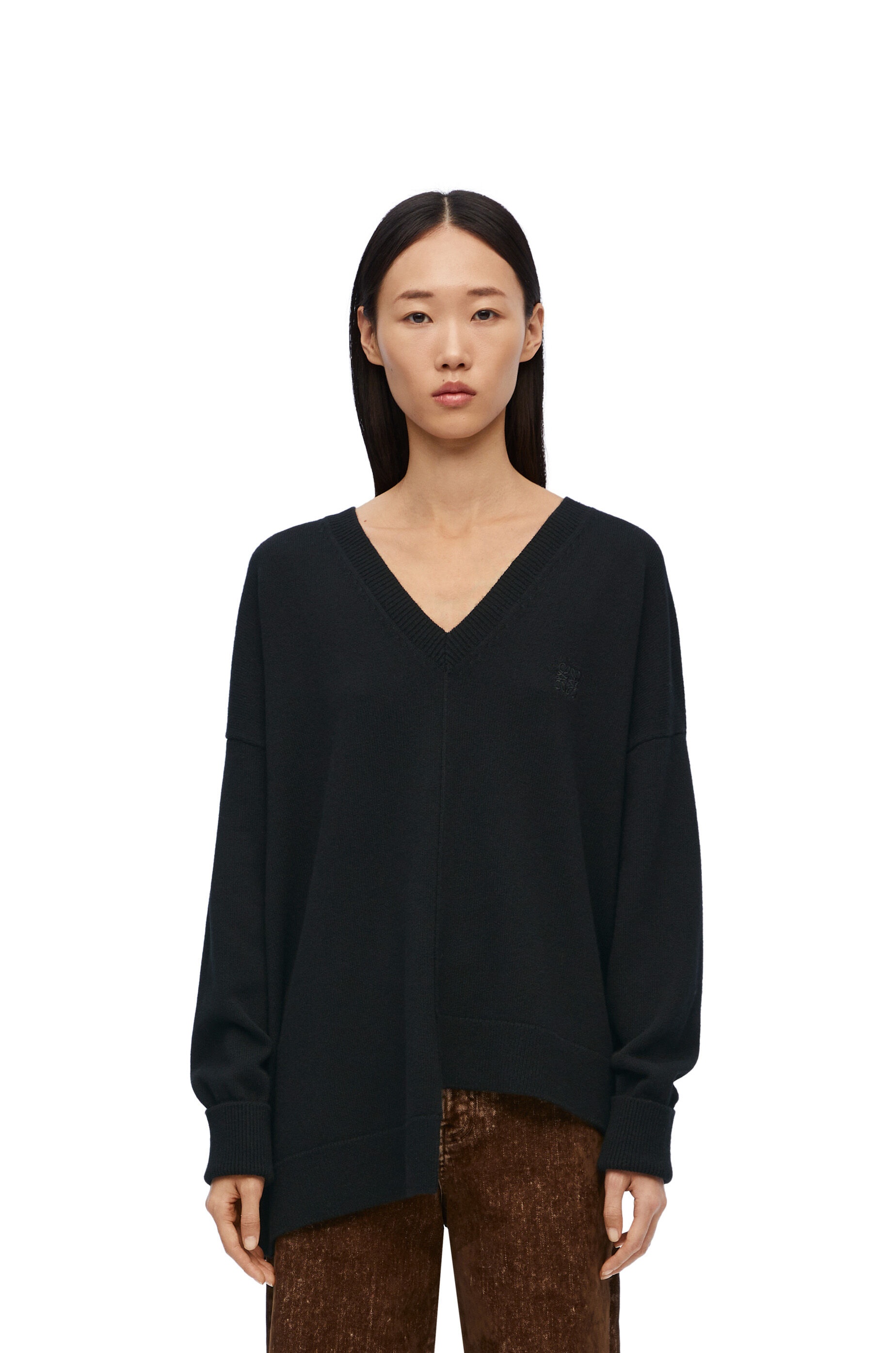 Asymmetric sweater in cashmere - 3