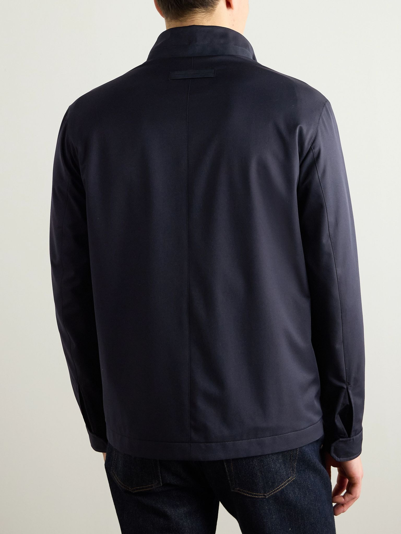 Twill Overshirt Navy - 4