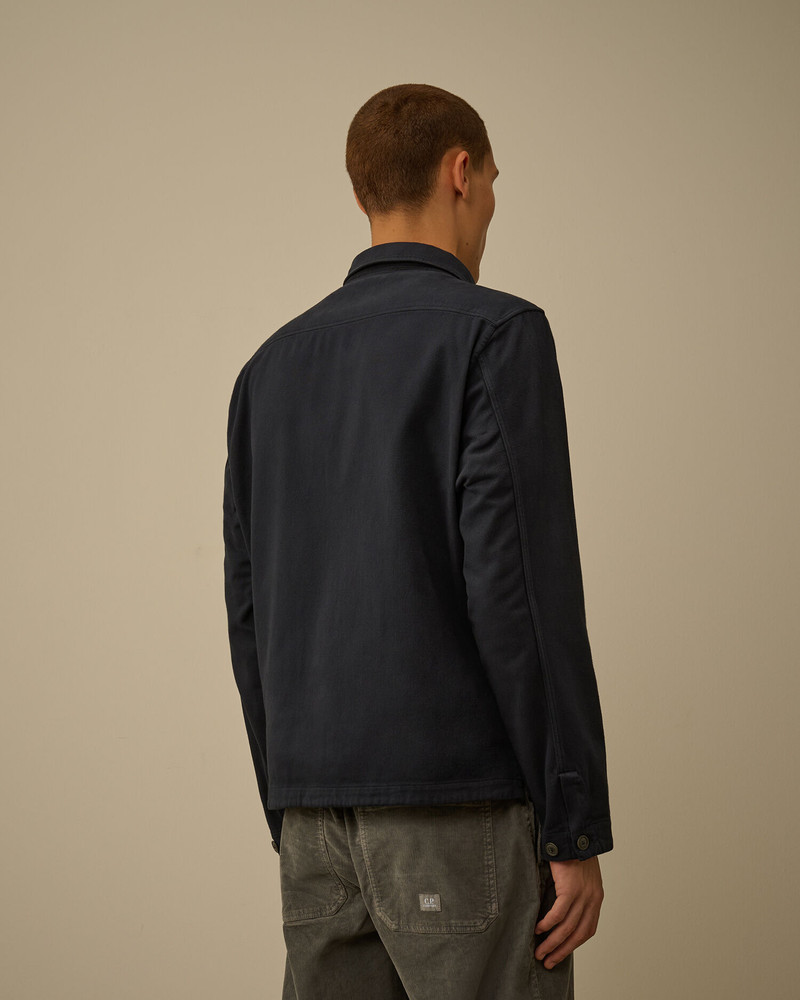 Armored Stretch Satin Lens Button Overshirt 4
