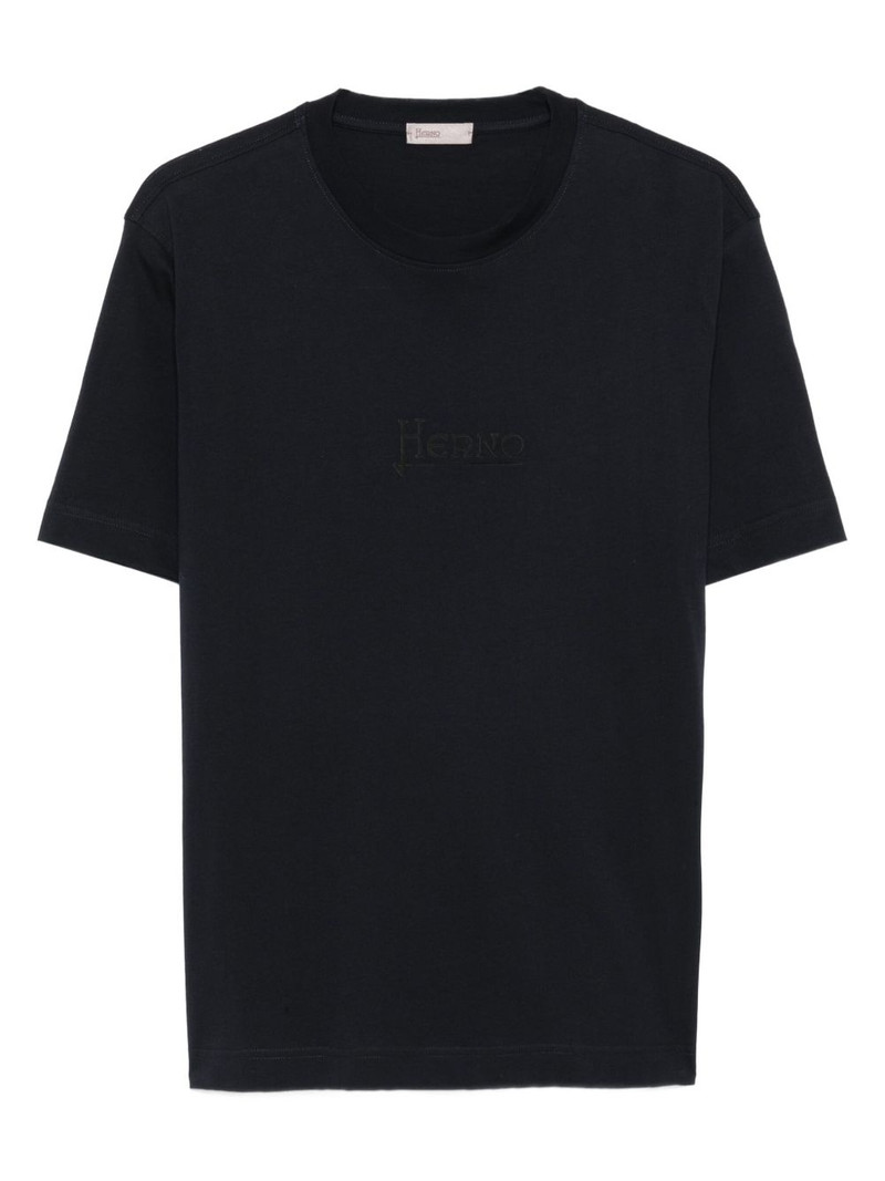 logo-embroidered T-shirt 1