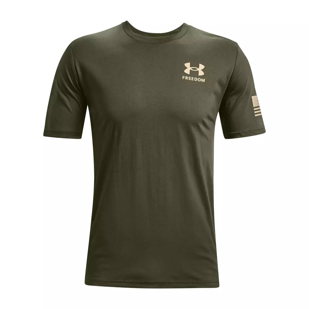 Men's Freedom Flag Tee-Green - 5