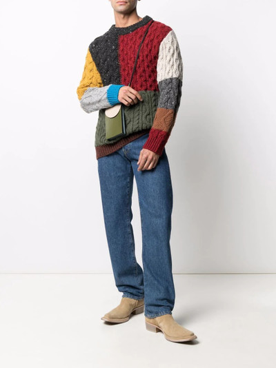 Alanui multi-panel cable-knit jumper outlook