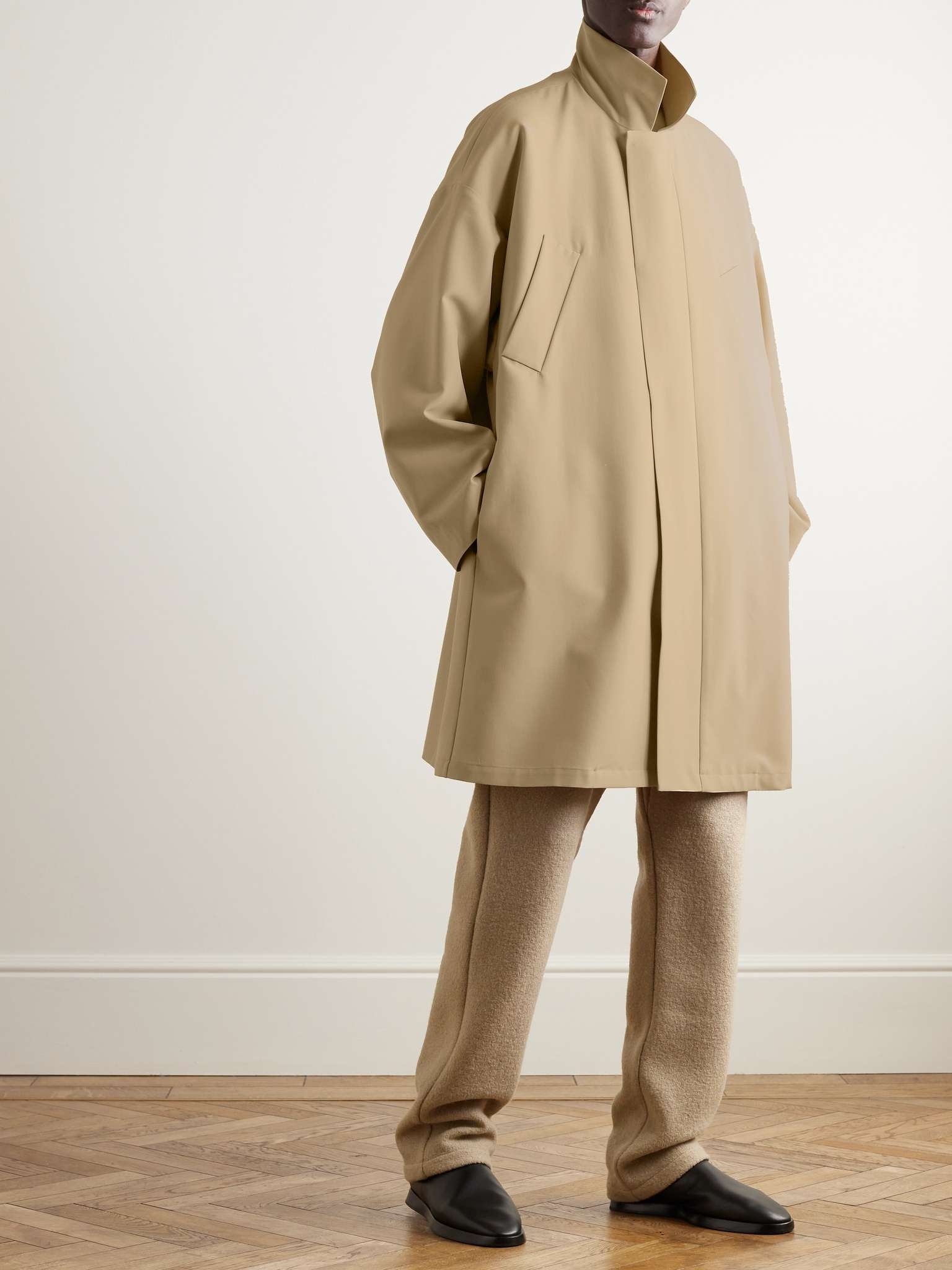 Wool-Crepe Trench Coat - 2