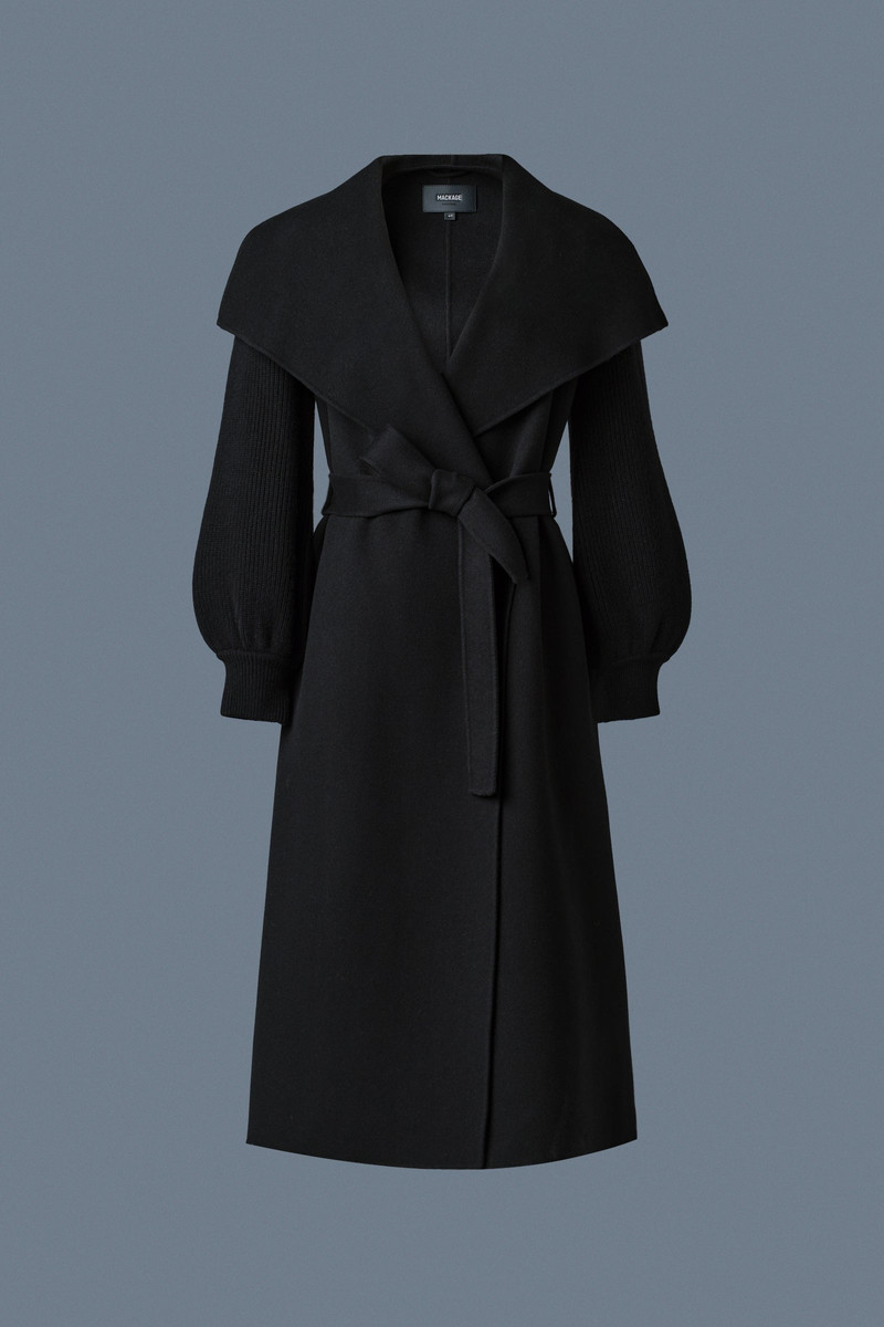 MAI-NV Double-Face Wool Wrap Coat 1