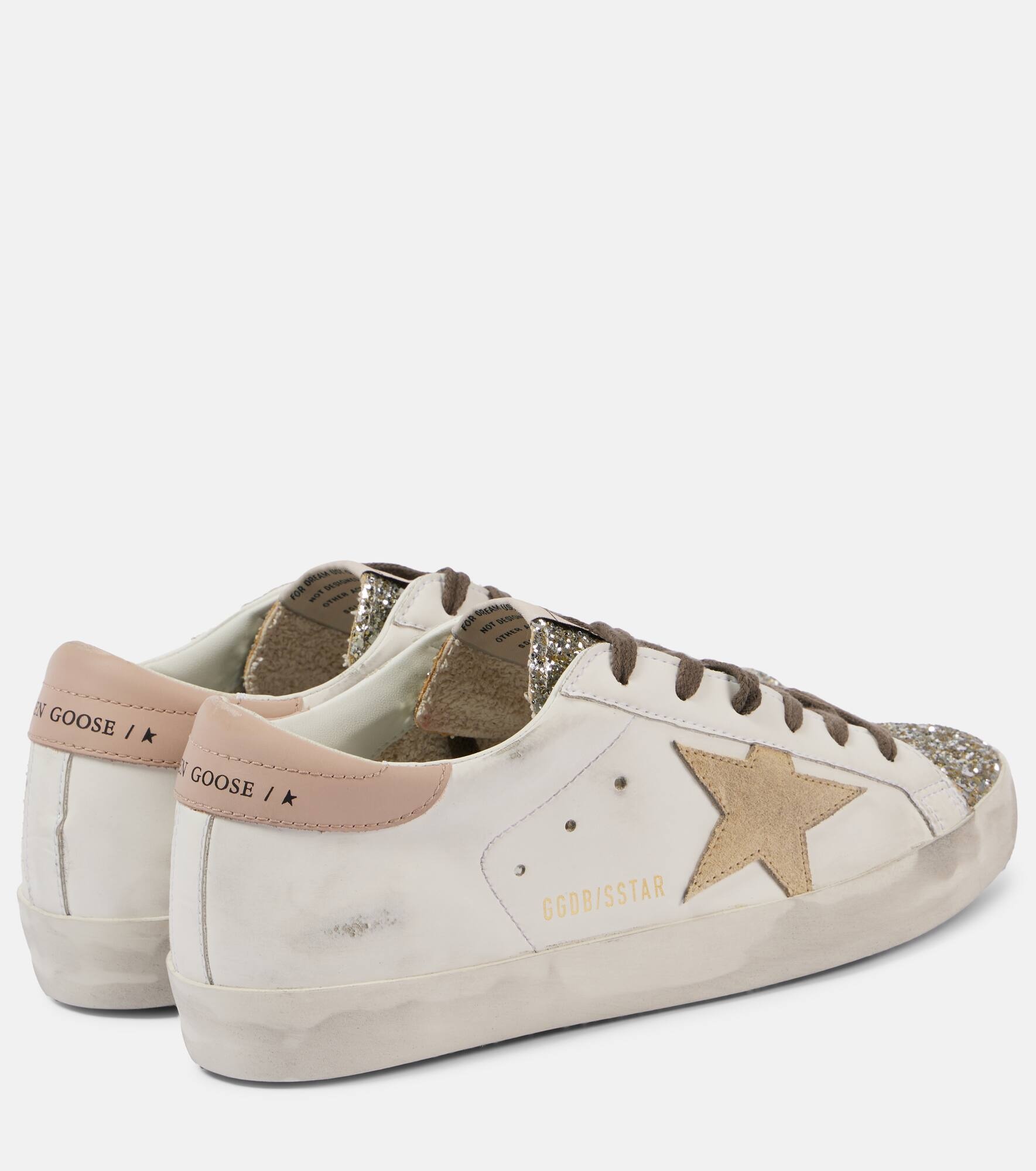 Super-Star glitter leather sneakers - 3