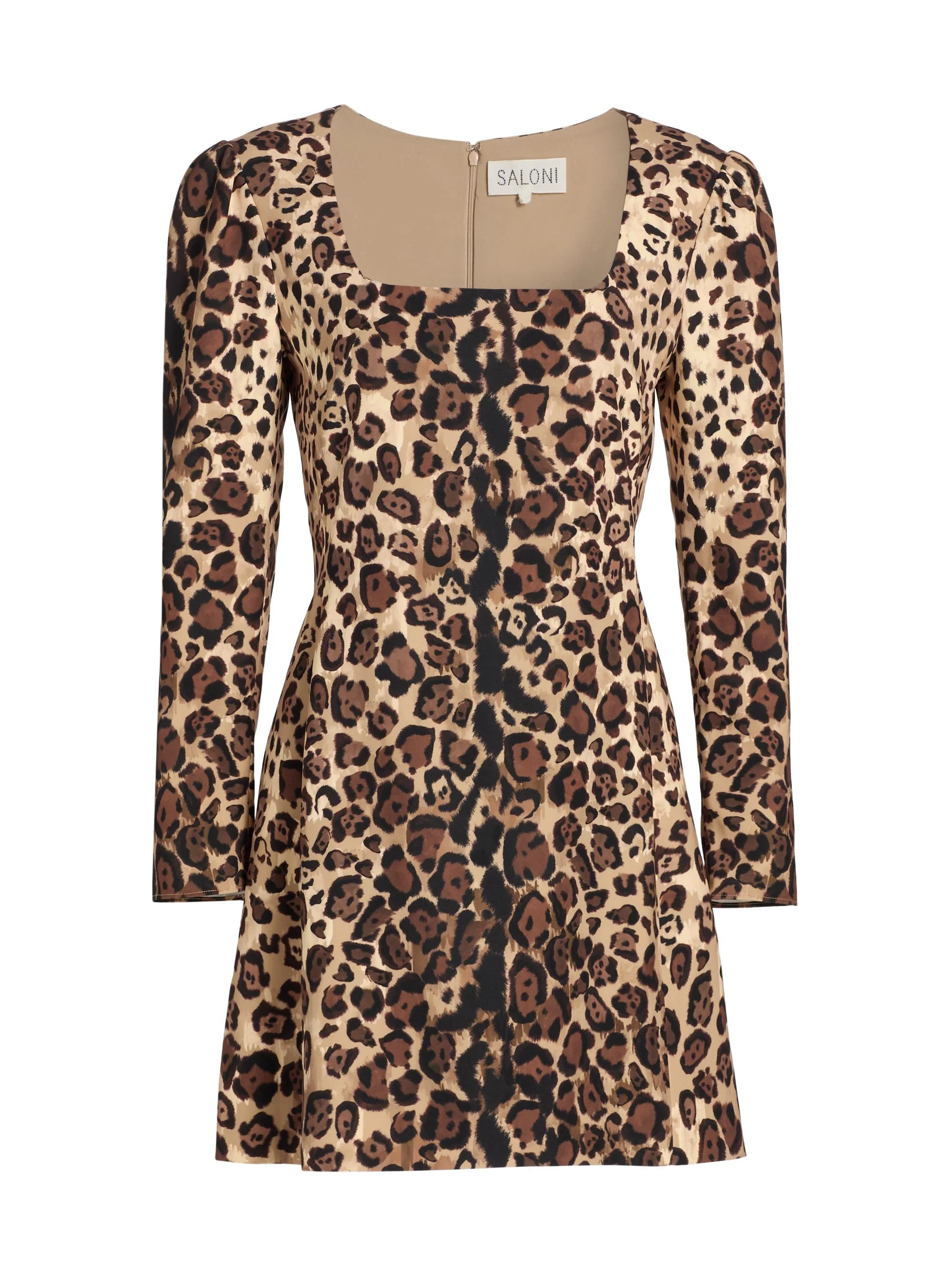 Women's Shree Leopard Print Minidress - Cheetah Gradient Plmt - 1
