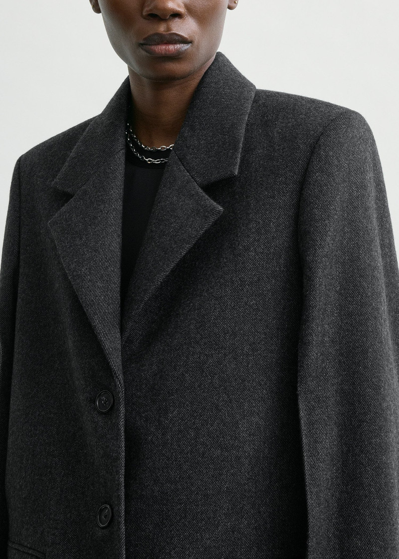 Twill suit jacket charcoal 6