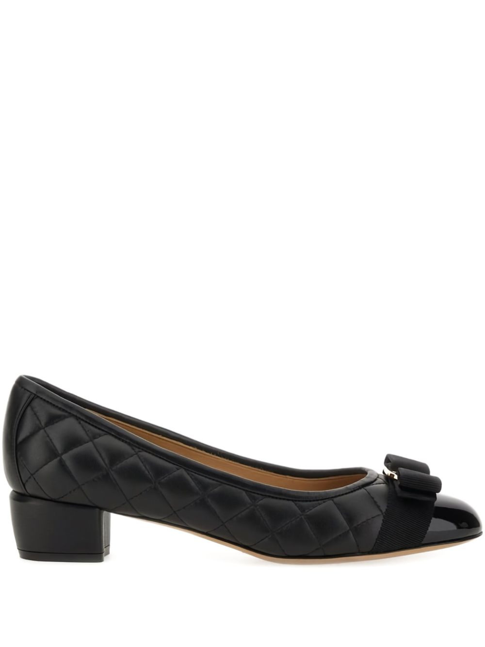 quilted bow pumps - 1