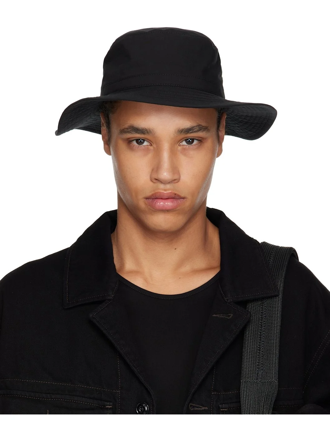 Black Cricket Bucket Hat - 1