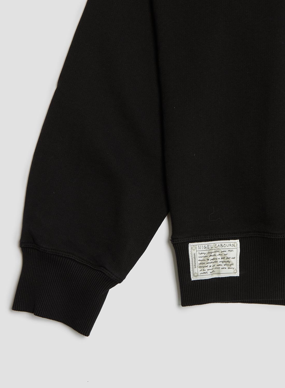 Embroidered Arrow Hoodie in Black - 3