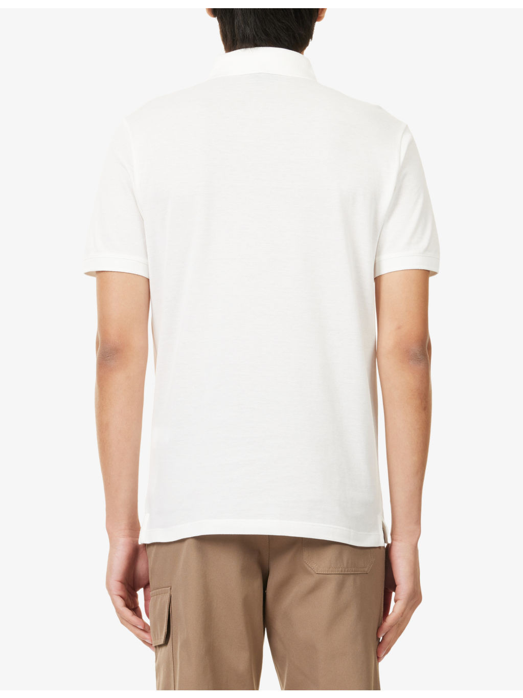 Embroidered-Logo Short-Sleeve Cotton Polo Shirt - 4