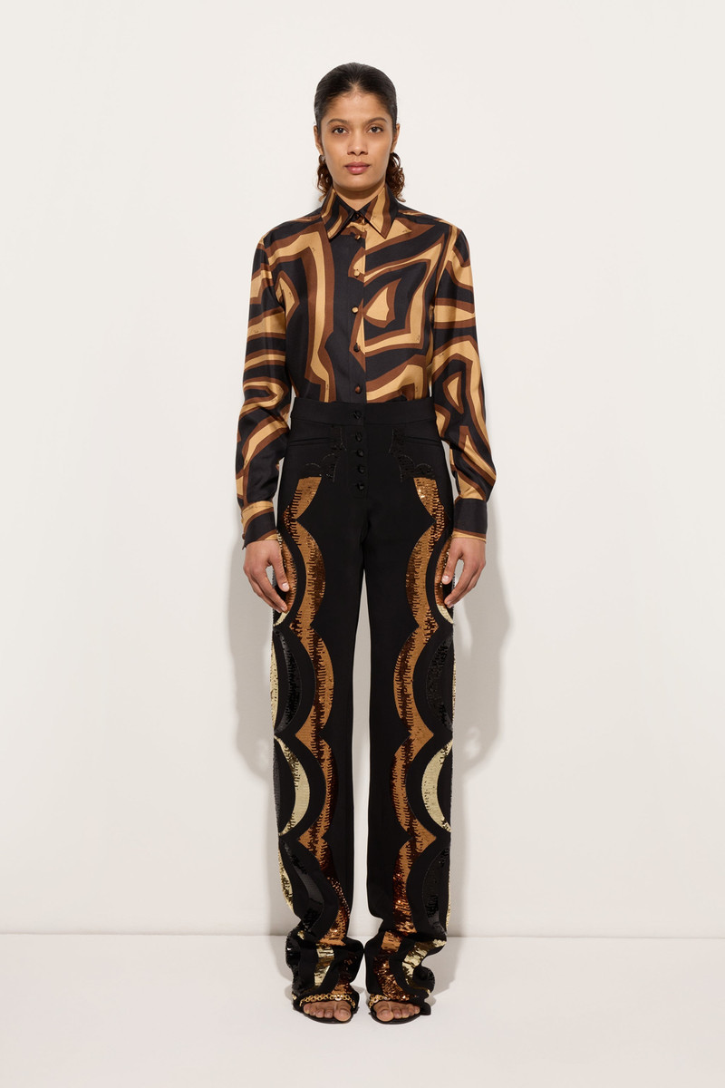 PUCCI EMBROIDERED STRAIGHT-LEG PANTS outlook