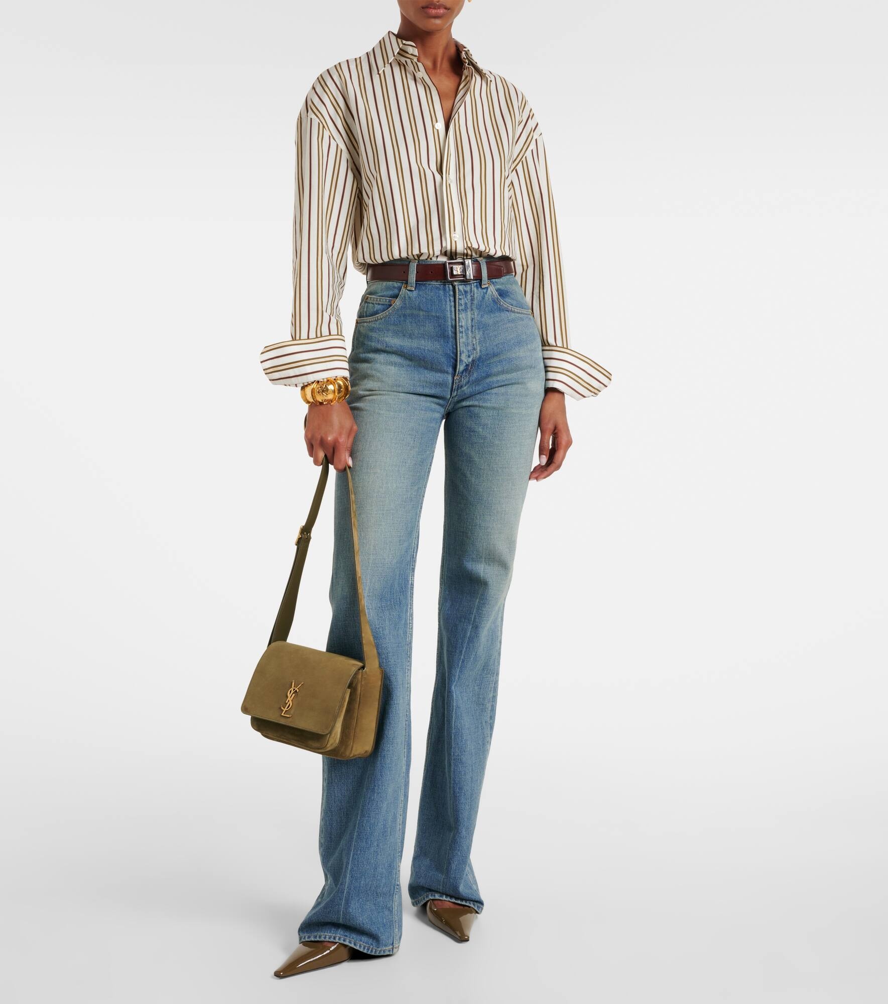 Niki Cassandre suede shoulder bag - 5