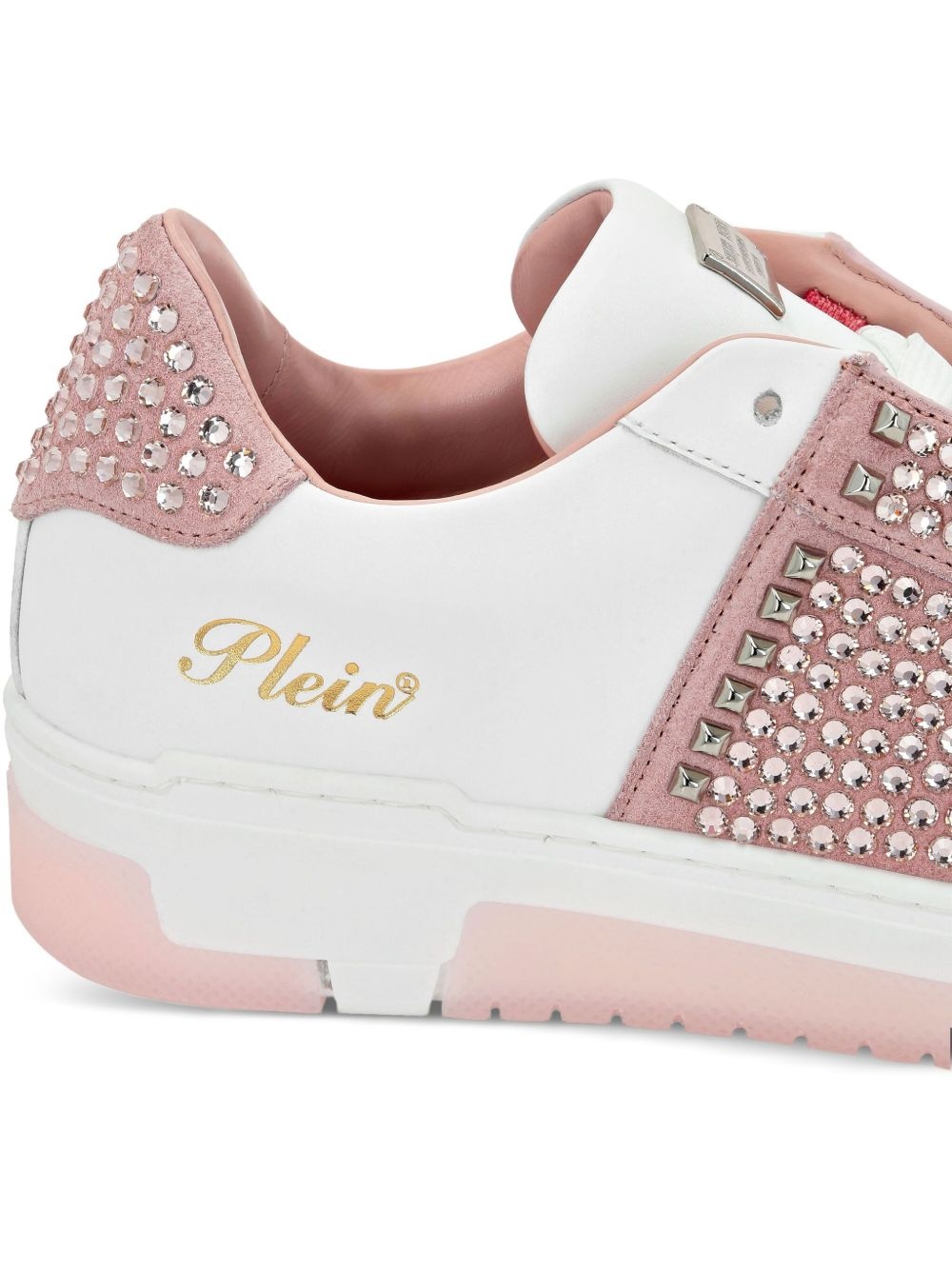 studded leather sneakers - 4