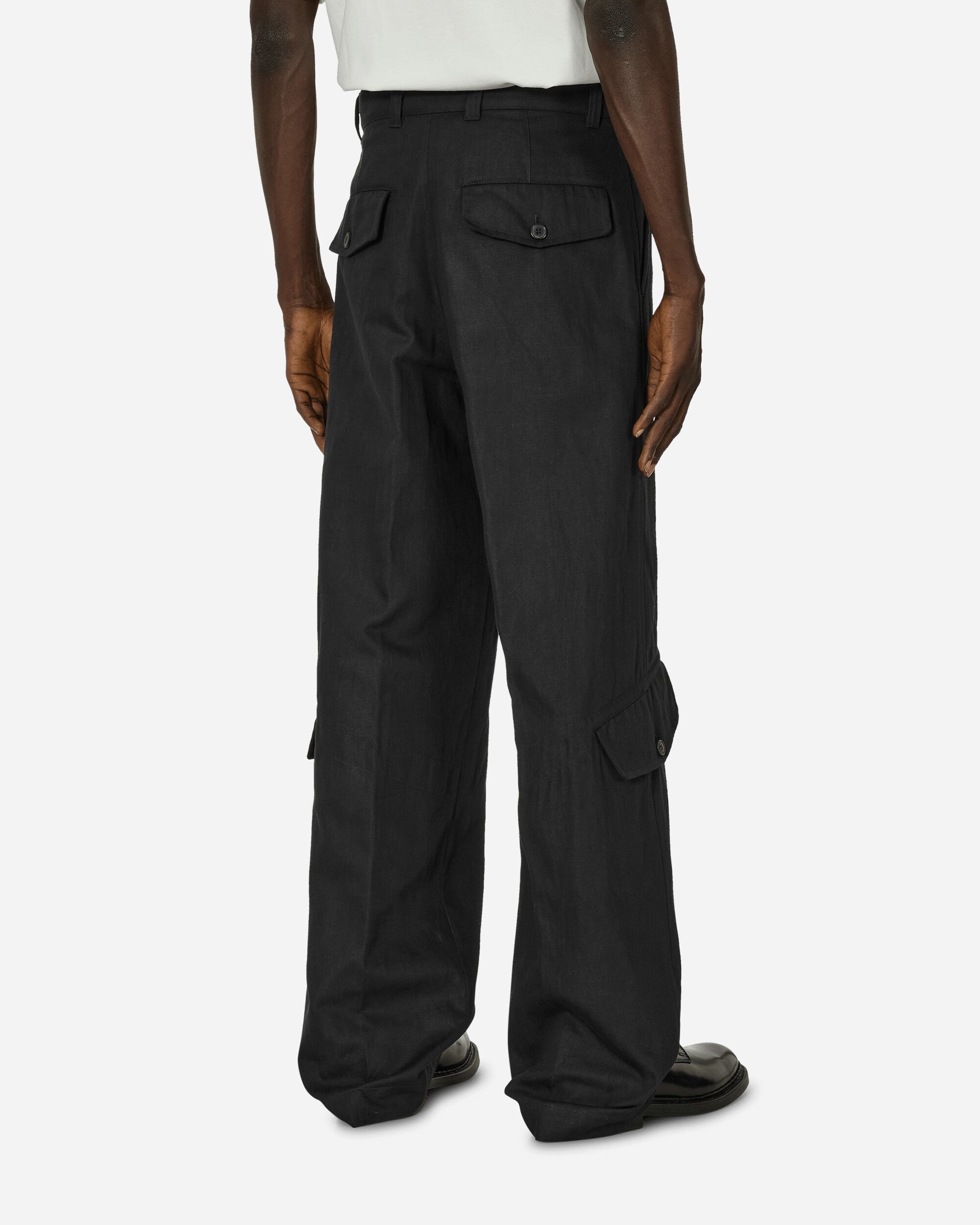 Loose Overdyed Pants Black - 3
