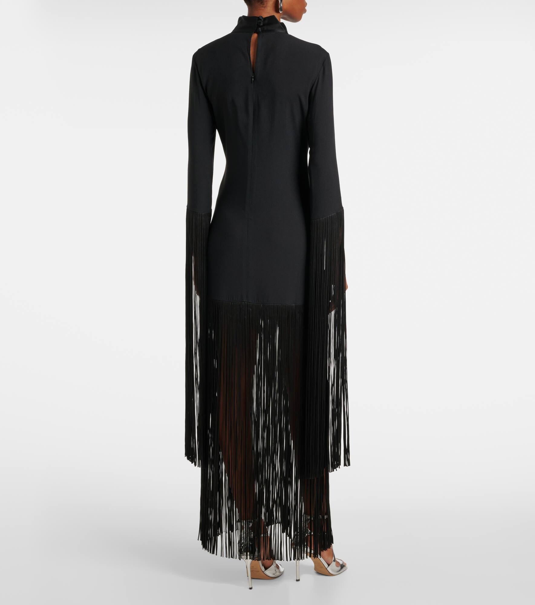 Chicago fringed crêpe minidress - 3