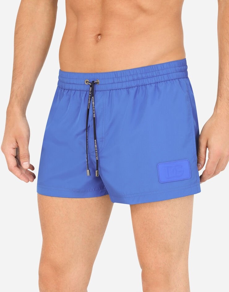 Short swim trunks with 3D DG logo - 4