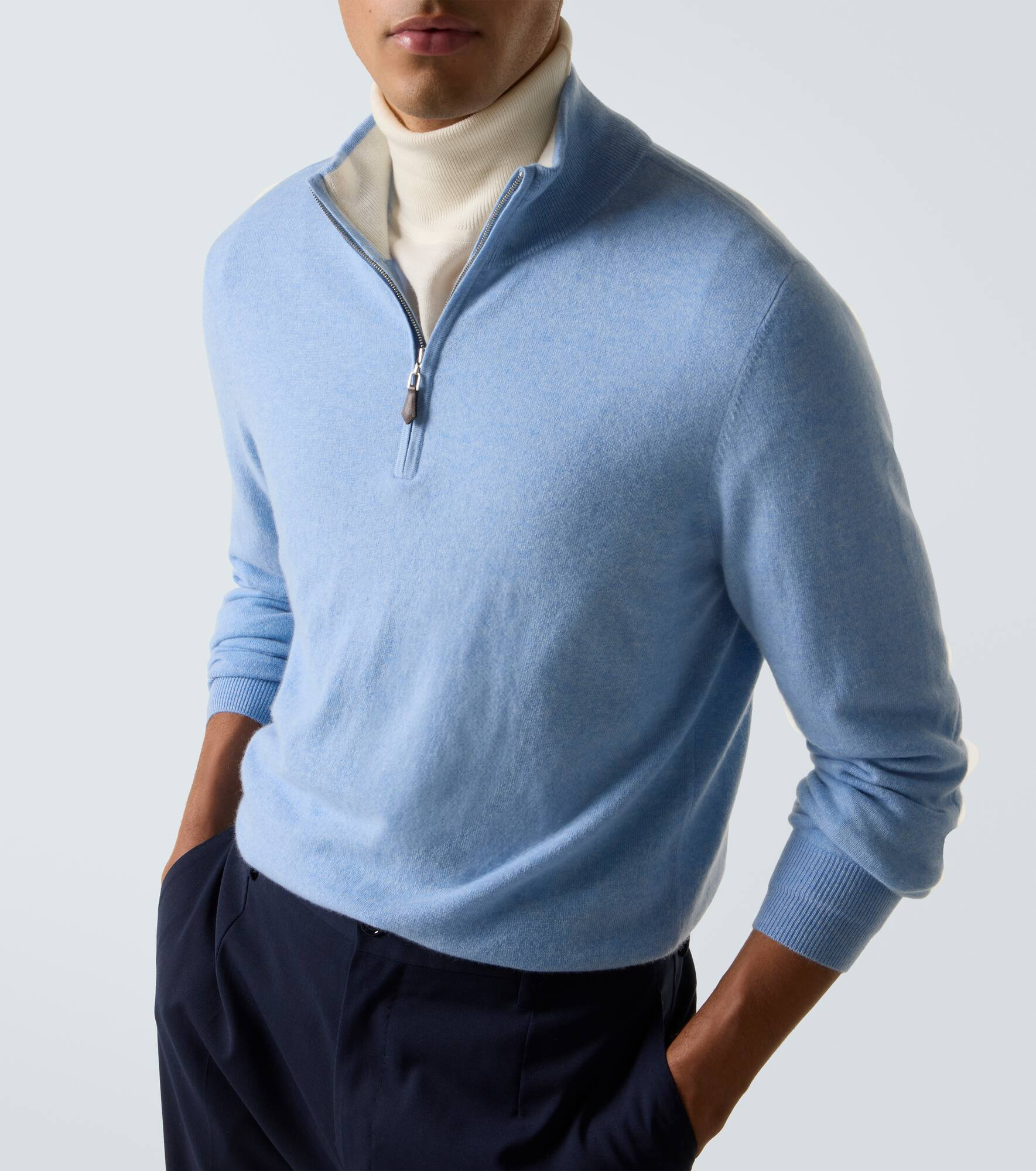 Mr Fenchurch cashmere half-zip sweater - 5