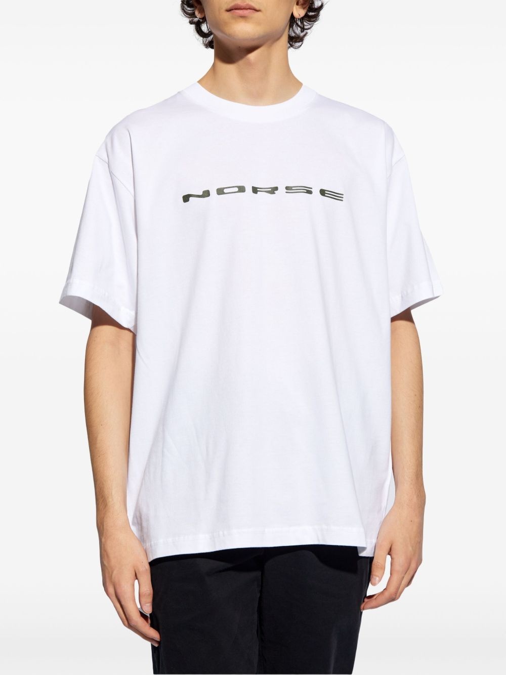 logo-print cotton T-shirt - 3