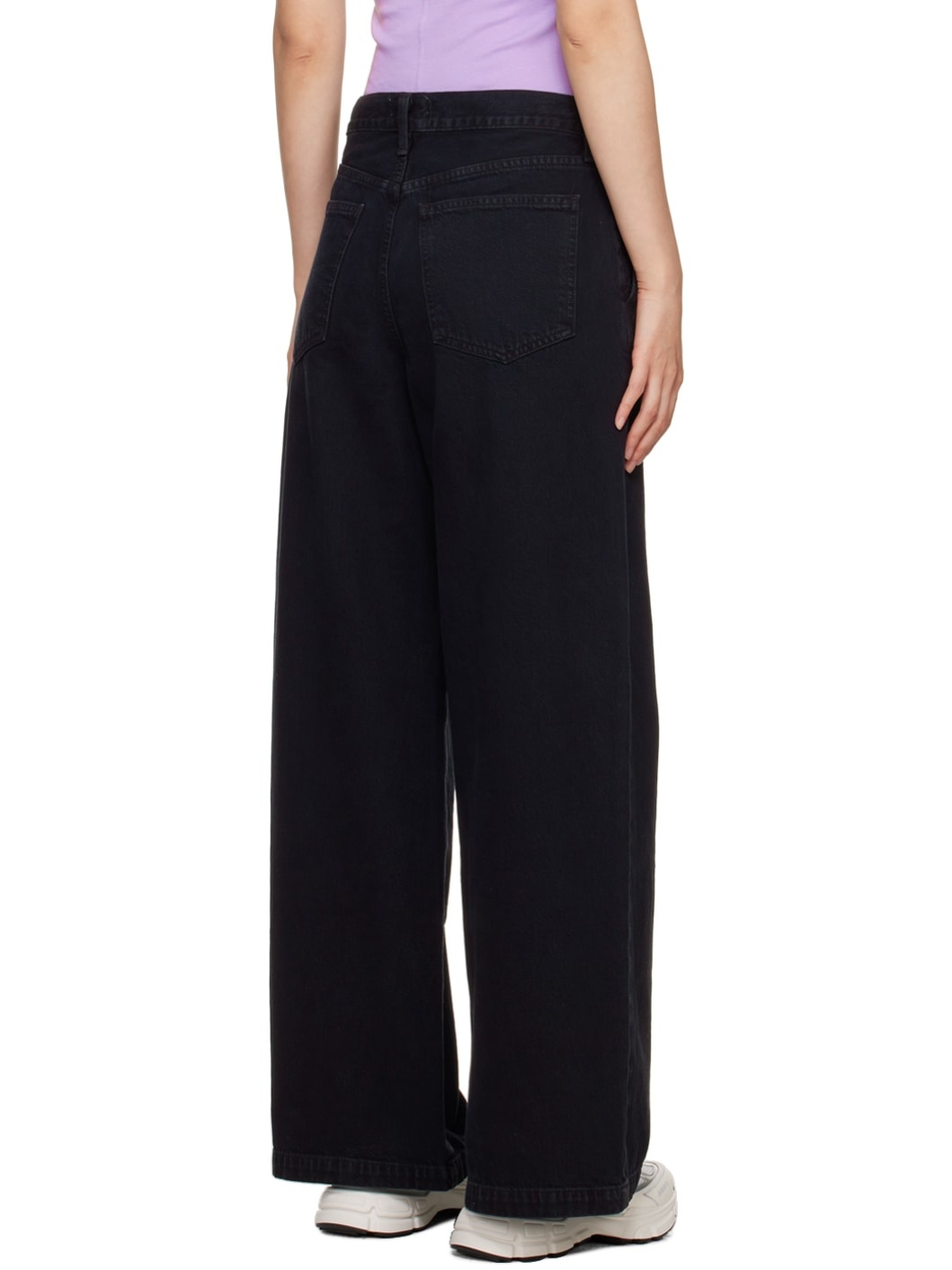 【関税込み】AGOLDE ブラック Ellis ジーンズ Ellis low-rise wide-leg jeans in black - Agolde | Mytheresa