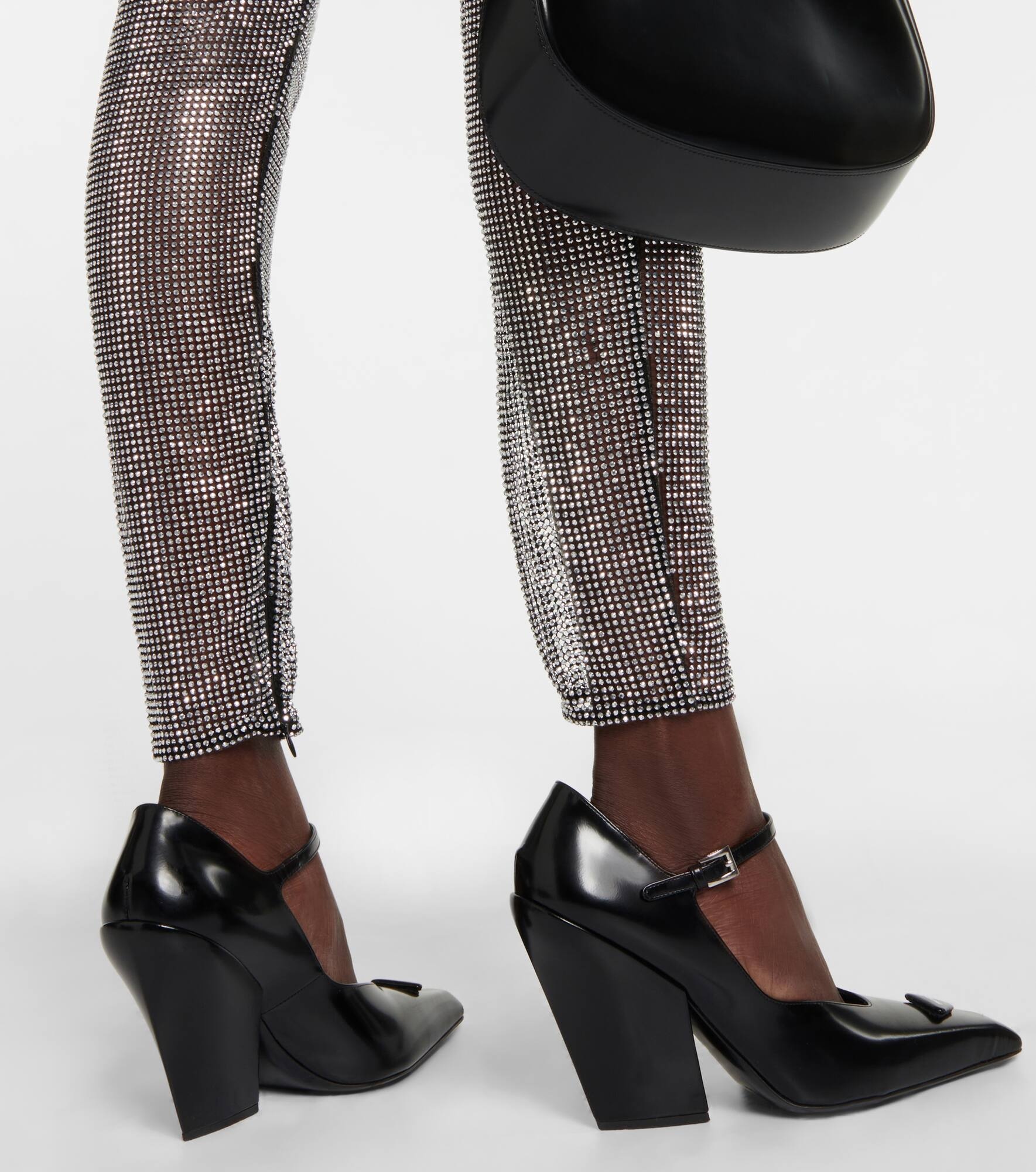 Embellished mesh pants - 5