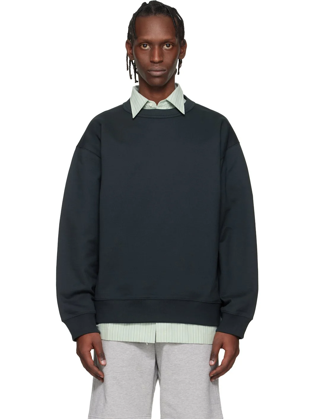 Black Oversized Sweatshirt - 1